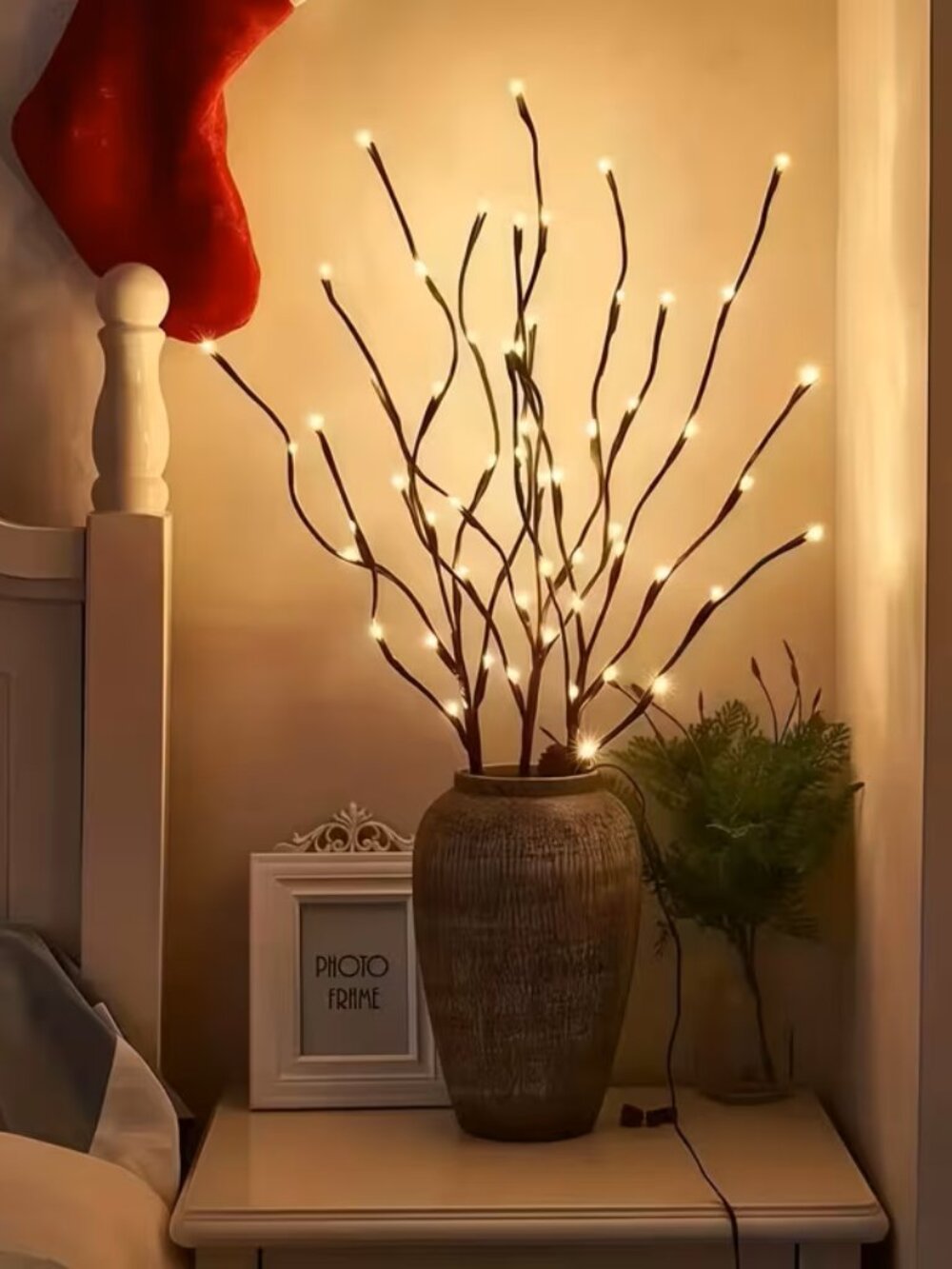 Set of 2 Decorative Tree Branches Lights - 40 LED - Warm Light - Home Decor